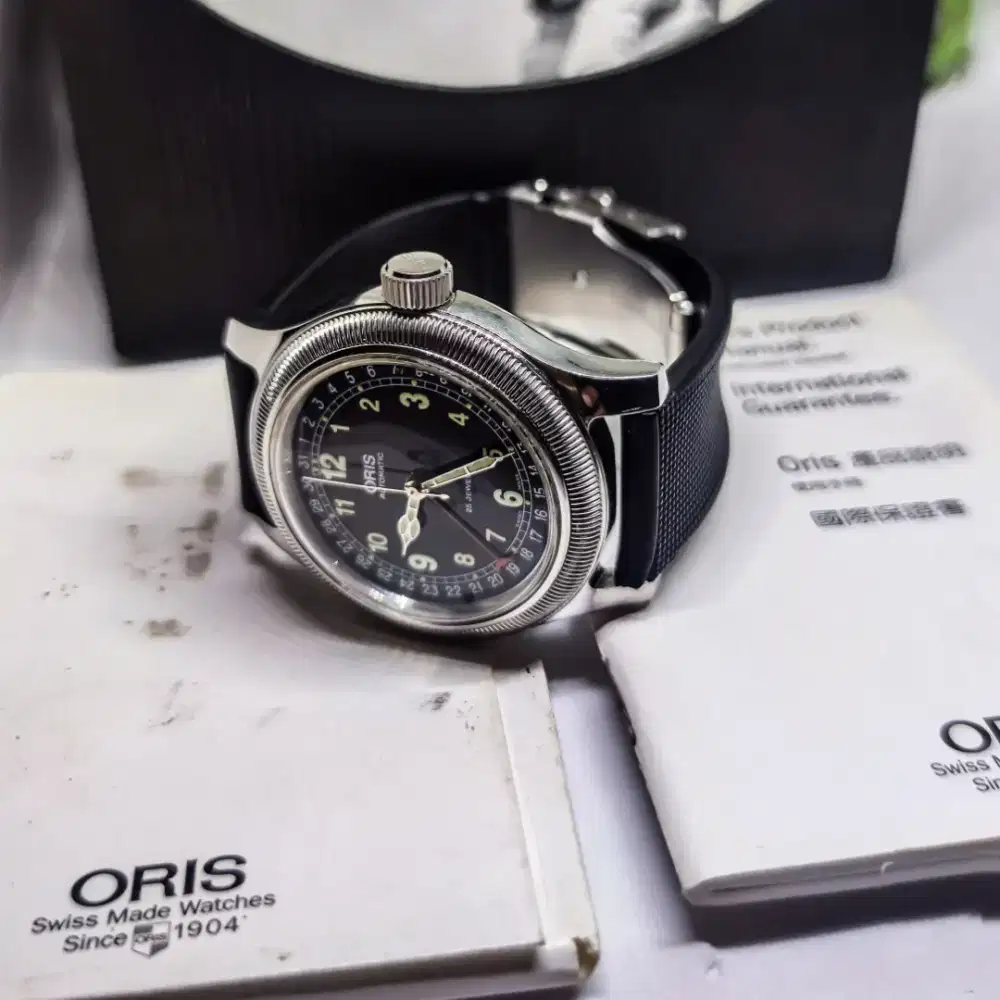 Rare Oris big crown pointer 44mm automatic over size 44mm case fullset