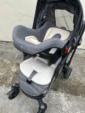 STROLLER/KERETA BAYI + CAR SEAT MERK BABYELLE ASPEN TRAVEL