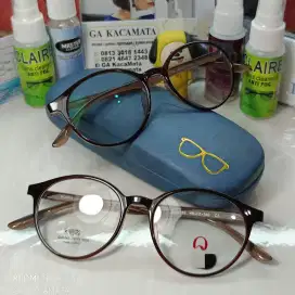 Frame Kacamata Bulat Bahan Lentur