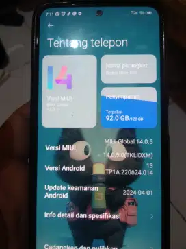 Redmi note 10s batangan mulus