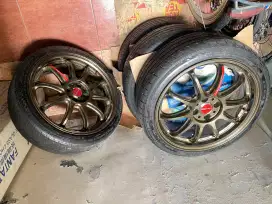 VELG RING 17 WORK EMOTION ZR 10 ORIGINAL JAPAN BRONZE COLOUR