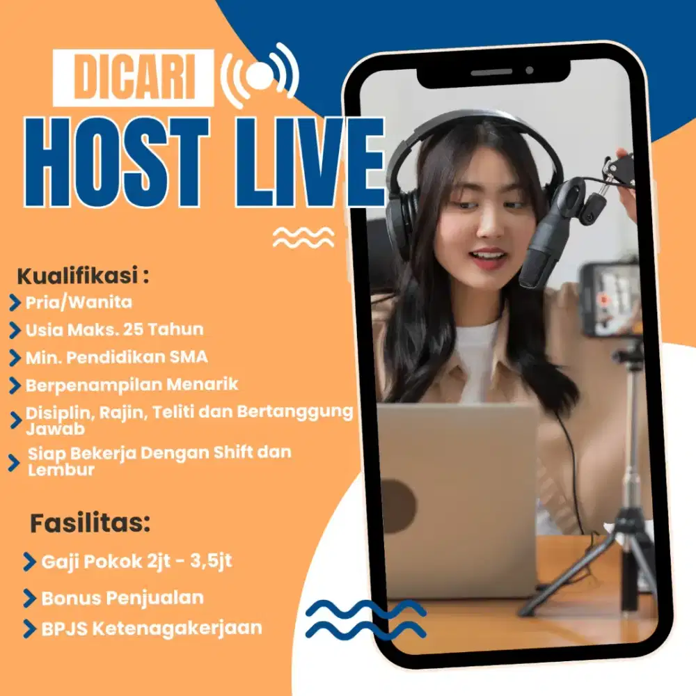 HOST LIVE STREAMING,PACKING GUDANG