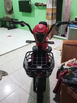 Sepeda listrik Goda UOU 140 warna merah baru beli jual