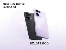 Oppo Reno 13 F 4G cicilan bunga ringan free DP