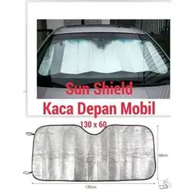 Sun Shield Sunshield Pelindung Panas Dashboard Tirai Kaca Depan Mobil