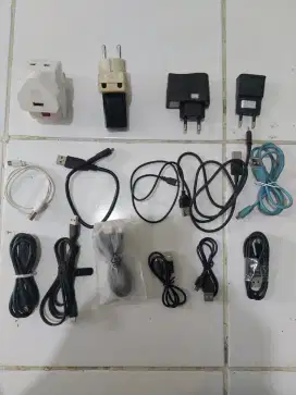 Charger samsung, xiaomi dan kabel data micro usb