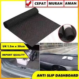 Alas Dashboard 1.5meter full Hitam Anti Slip Selip Roll Cover Dash Mat