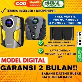 POMPA BAN MOBIL ELEKTRIK PORTABLE MINI MULTIFUNGSI SEPEDA MOTOR  PREMI