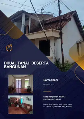 Tanah dan bangunan diatasnya (2 tanah beserta rumah)