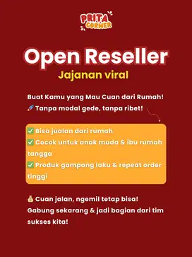 Peluang usaha, tanpa modal! Reseller Jajanan Viral