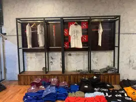 RAK DISPLAY BAJU + STORAGE