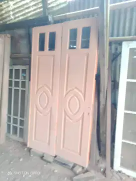 Pintu double + kusen kamper murah