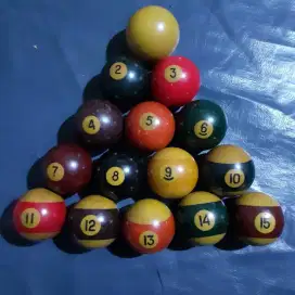 Bola biliard 14 bekas