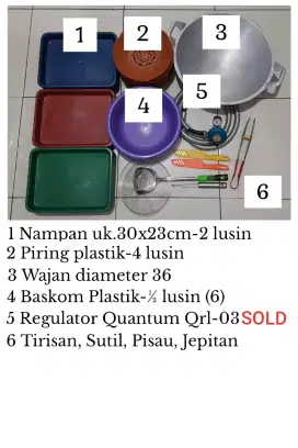 ANGKRINGAN/RUMAH MAKAN PERLENGKAPAN