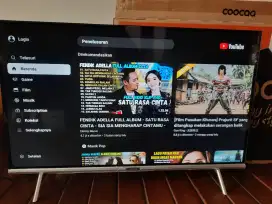 Jual tv bekas smart tv 32merk coocaa