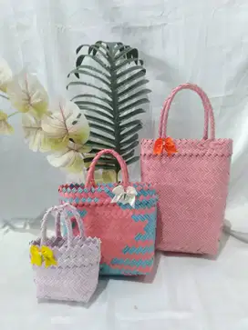 Anyaman Plastik,Tas Souvenir Aneka Model Lurik