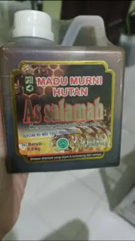 Madu Murni Hutan Riau As Salamah 0.5kg 500gr