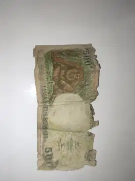 Uang Kertas 500 Rupiah Tahun 1992