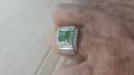 Batu Zamrud Natural Ring Micro Size 7