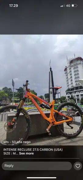 Jual sepeda INTENSE RECLUSE 27.5 CARBON (USA)