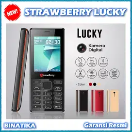 (Baru) HP STRAWBERRY LUCKY Dual SIM Camera Garansi Resmi