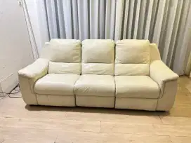 2 Sofa Cellini Concerto Reclening Electric Full Kulit Asli