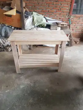 Meja dapur kayu (baca deskripsi)