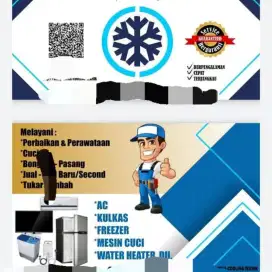 Servis AC ,Kulkas ,Mesin Cuci ,Water heater ,Kebocoran pipa air