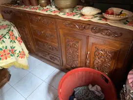 Lemari hias jati | jepara asli