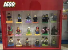 RAK AKRILIK LEGO MINIFIGURE ISI 18, HANYA KOTAKNYA