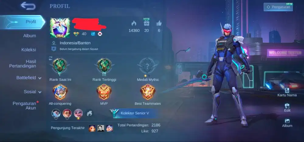 di jual akun mobile legends rank epic