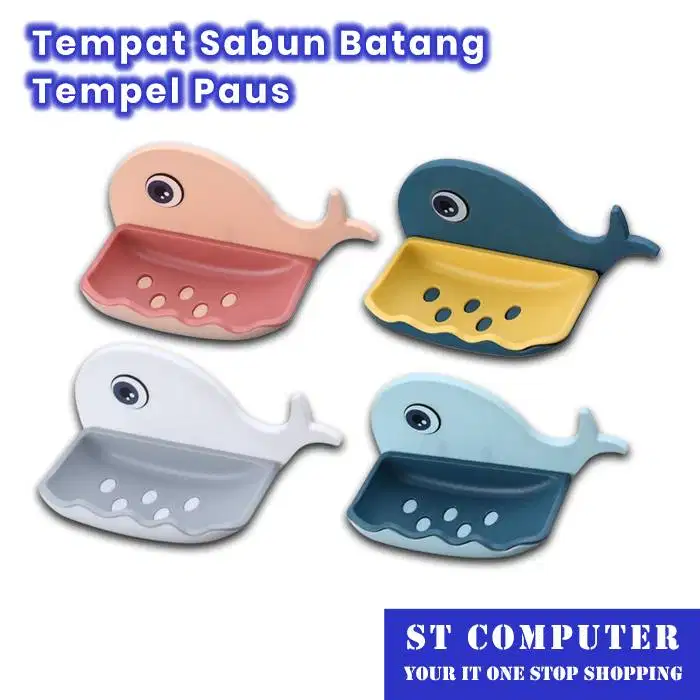 Tempat Sabun Batang Tempel Paus