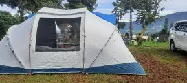 Tenda camping arpenaz 4.2 fresh n black quechua decathlon