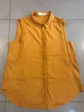BLOUSE KUNING MUSTARD BYSI – XL - PRELOVED