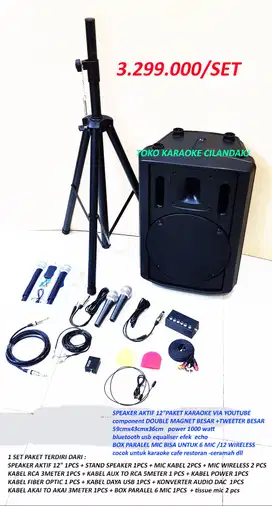 paket speaker aktif 12in