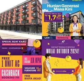Apartemen Murah dan hanya 5 lantai,Apartemen Newville