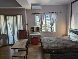 Dijual Apartement Sudirman Park 1BR Full Furnished View Selatan Taman