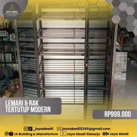 LEMARI DAN RAK SUSUN TERTUTUP
MINIMALIS DAN MODERN BEBAS KUSTOM