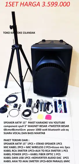 paket sound kafe 15 suara bagus bass mantap