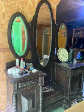 Meja Rias Kayu Jati asli
