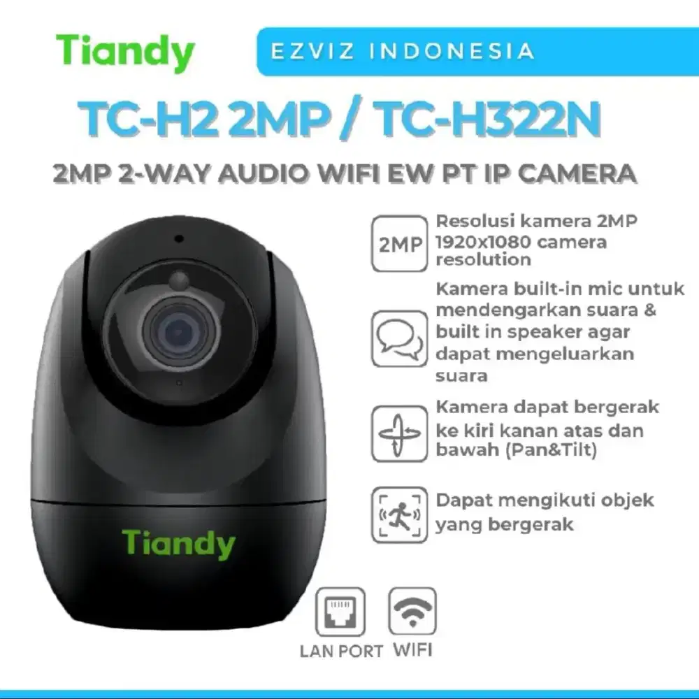 TIANDY TC-H2 2MP BLACK/BTC