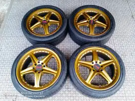 Velg R17 pcd 4x100 114 untuk grand Livina mobilio vios