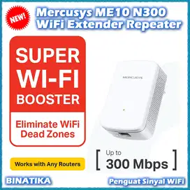 Mercusys ME10 N300 WiFi Extender Penguat Sinyal Repeater 300Mbps