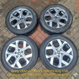 Ready OEM Velg ORIGINAL  MITSUBISHI XPANDER CROSS Ring 17x6
PCD 5x 114