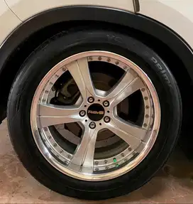 Velg rays asli jepang ring 19” + ban hankook kondisi75%