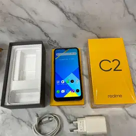 Realme C2 3/32gb lengkap dan bonus