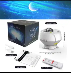 Lampu tidur galaxy star projector