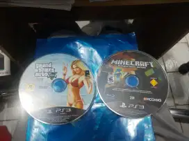 KASET PS3 ORIGINAL GTA V & MINECRAFT(BACA DESKRIPSI