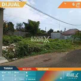 Dijual Tanah Luas 411 m2 di Bukit Dieng Malang Kota