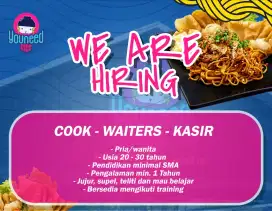 Dicari segera Chef, Pramusaji, & Waiter yg berpengalaman Pria & Wanita